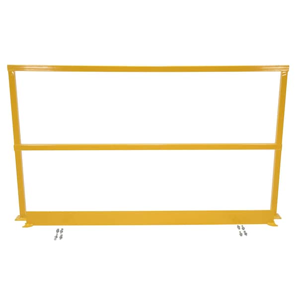 Vestil SAFETY HANDRAIL-W/HARDWARE & TOEBOARD 84 SQ-84-TB-HWR - main